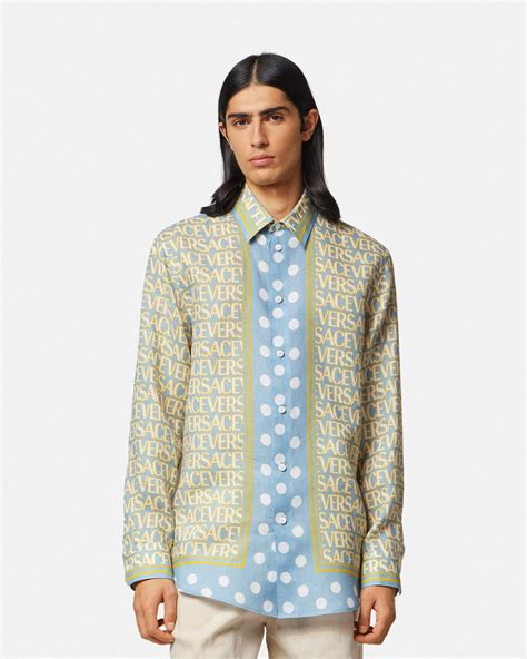 versace linen shirts|Versace comforters on sale.